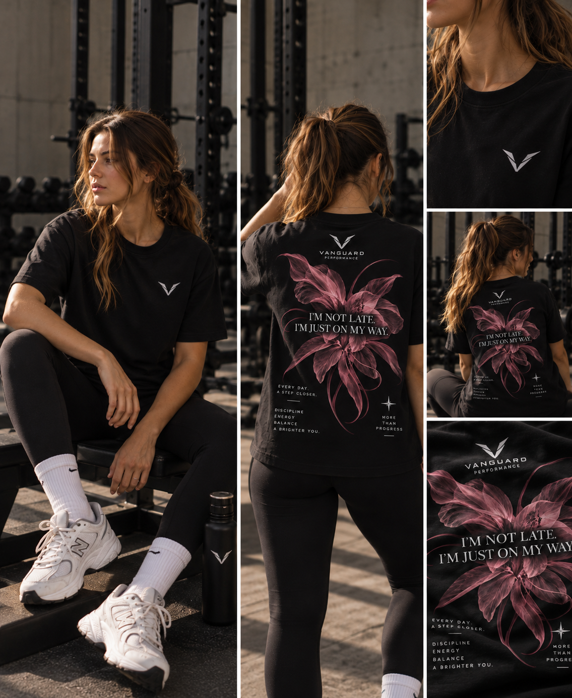 Not Late Black T-shirt